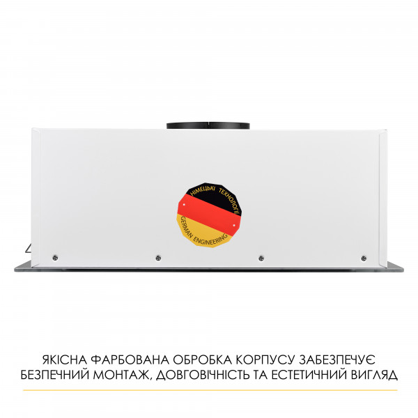 Витяжка повновбудована WEILOR LUMINA WBG 66 WHITE - зображення 14