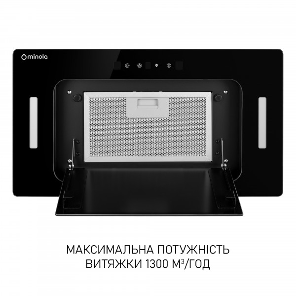 Витяжка повновбудована Minola BGH 5977 BL Silent - зображення 3