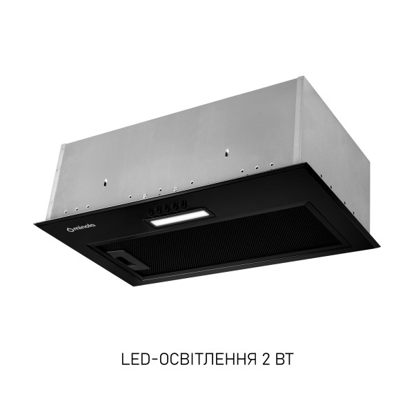 Витяжка повновбудована Minola HBI 5614 BLF 1000 LED - зображення 3