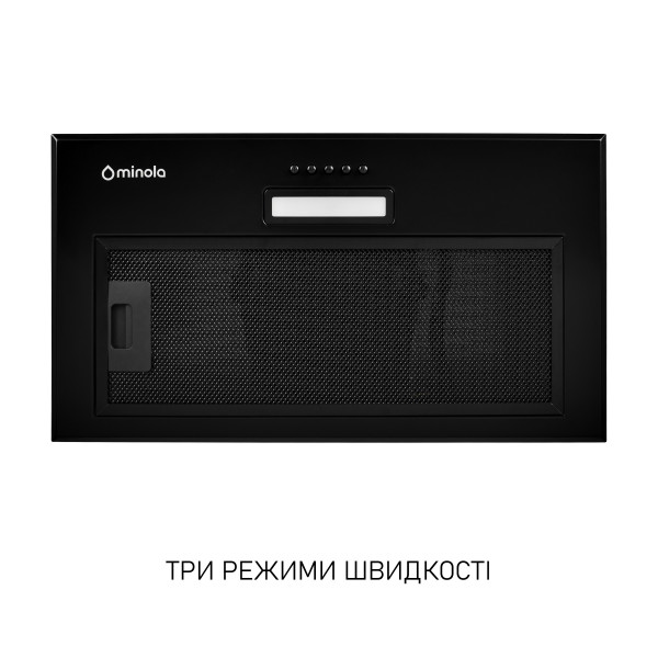 Витяжка повновбудована Minola HBI 5614 BLF 1000 LED - зображення 4