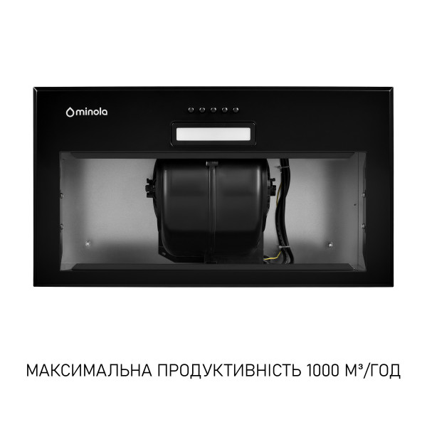 Витяжка повновбудована Minola HBI 5614 BLF 1000 LED - зображення 5