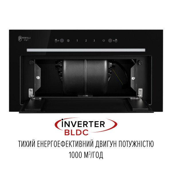 Витяжка повновбудована PERFELLI DESIGN FILINI 5 NW NERO SILENZIO - зображення 4