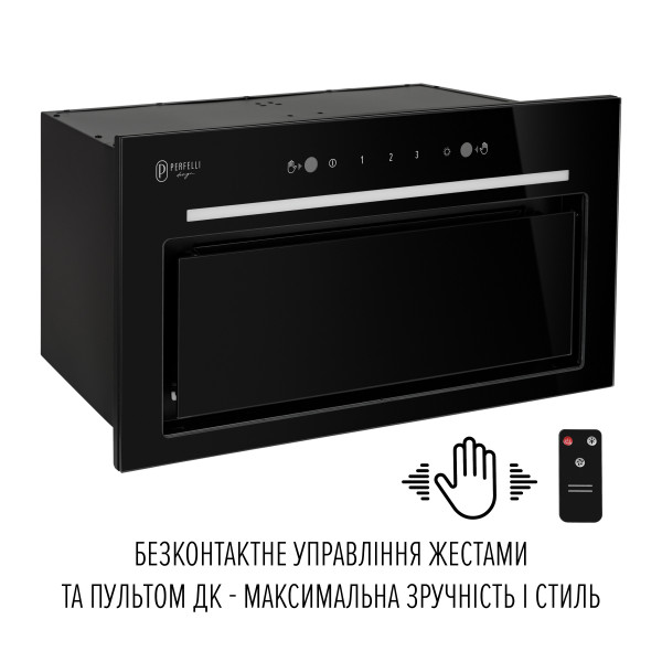 Витяжка повновбудована PERFELLI DESIGN FILINI 5 NW NERO SILENZIO - зображення 6