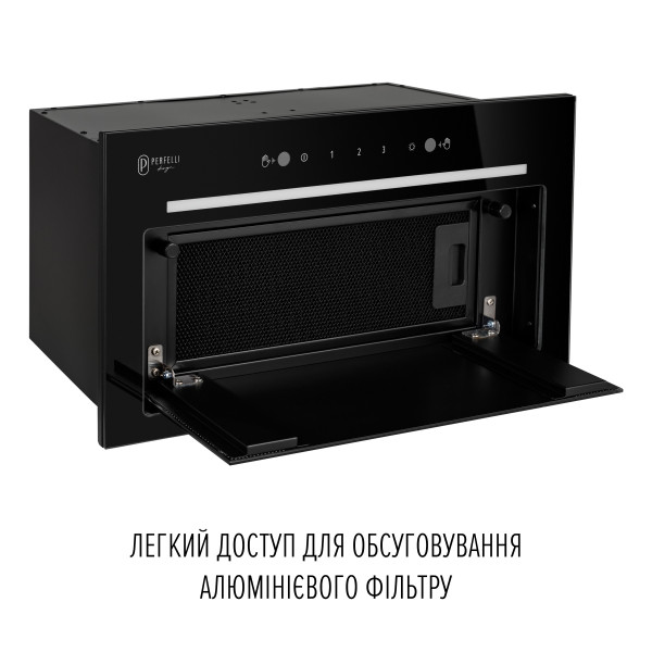 Витяжка повновбудована PERFELLI DESIGN FILINI 5 NW NERO SILENZIO - зображення 7