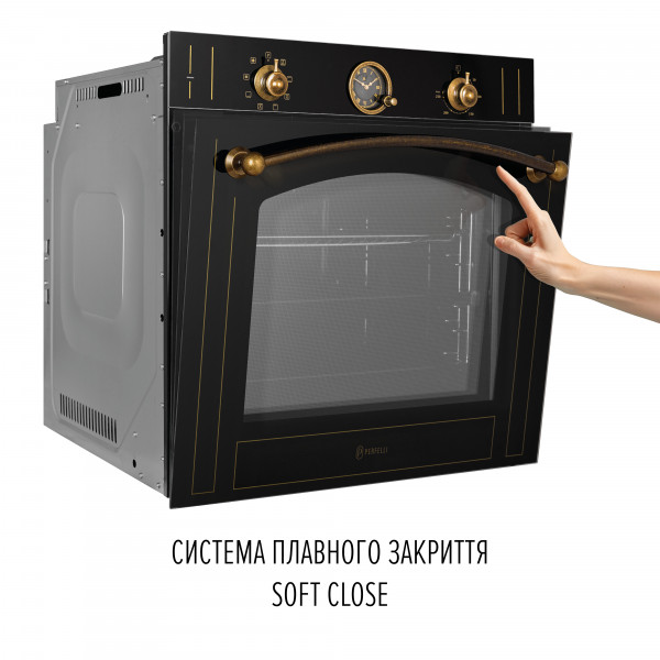 Perfelli 5905563501412 - зображення 5 Духова шафа електрична PERFELLI VINTAGE 6A8N NERO - зображення 5