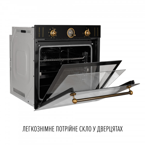 Perfelli 5905563501412 - зображення 6 Духова шафа електрична PERFELLI VINTAGE 6A8N NERO - зображення 6