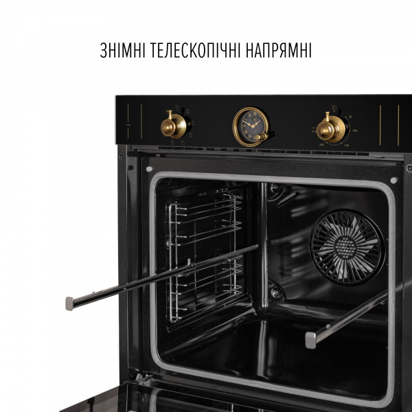 Perfelli 5905563501412 - зображення 9 Духова шафа електрична PERFELLI VINTAGE 6A8N NERO - зображення 9