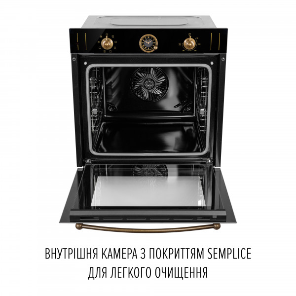 Perfelli 5905563501412 - зображення 11 Духова шафа електрична PERFELLI VINTAGE 6A8N NERO - зображення 11