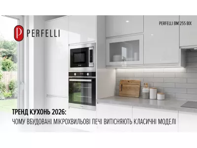 Тренд кухонь 2026: чому вбудовані мікрохвильові печі витісняють класичні моделі
