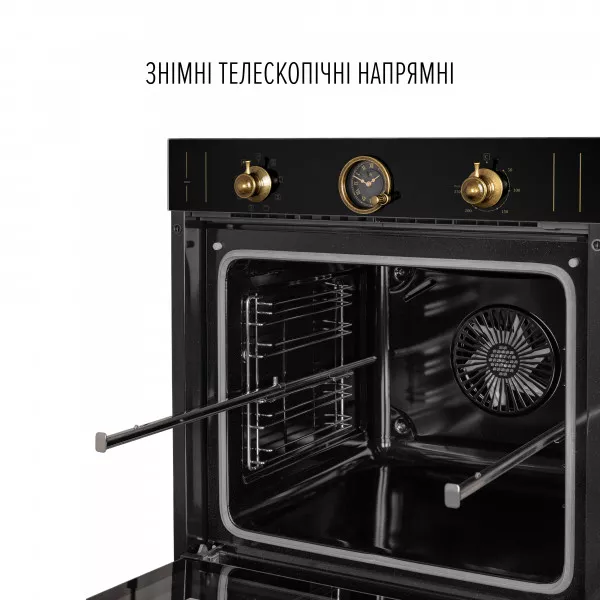 Духова шафа електрична PERFELLI VINTAGE 6A8N NERO - зображення 9