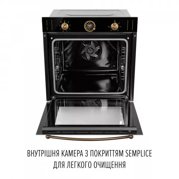 Духова шафа електрична PERFELLI VINTAGE 6A8N NERO - зображення 11